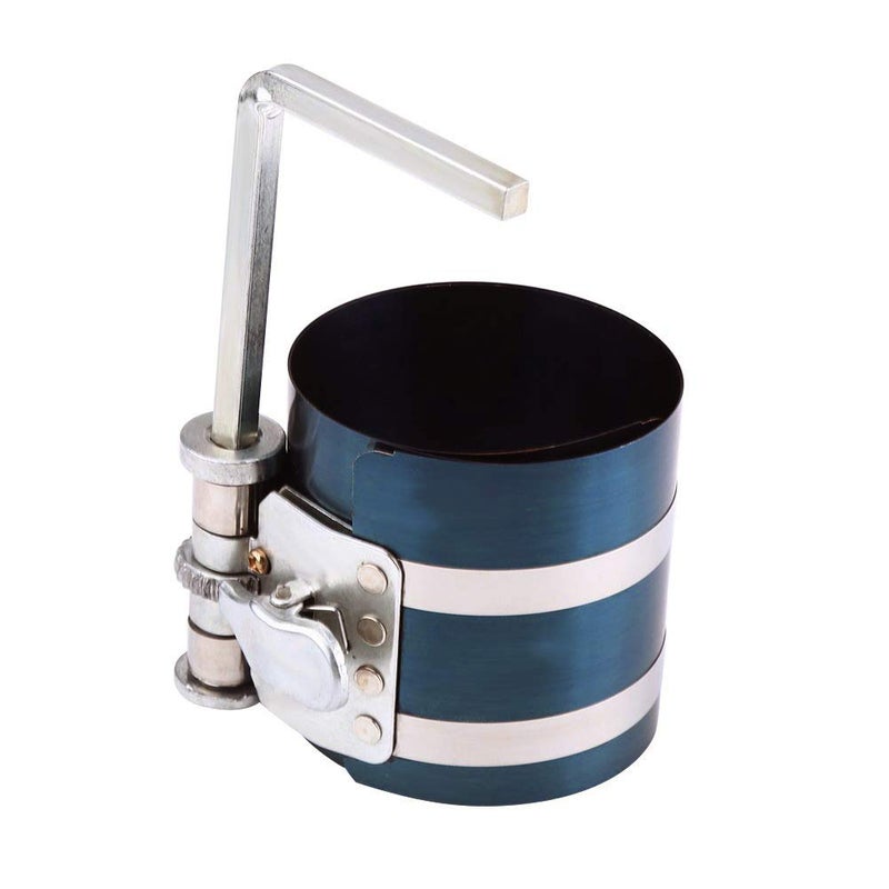 DEDC 3 inch Piston Ring Compressor Tool, Adjustable Ratchet Piston Installation Tool Removal Tool Installation Compressing Capacity 2 to 6.9 Inch - Image 3